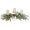 26" Holiday Foliage & Tiered Metal Candle Holder